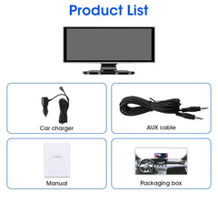 11.26" 4K Car DVR – Dual Lens Dash Cam with Wireless CarPlay & Android Auto