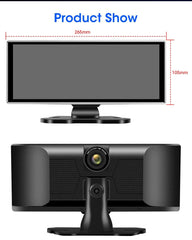 11.26" 4K Car DVR – Dual Lens Dash Cam with Wireless CarPlay & Android Auto