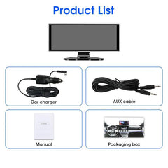 11.26" 4K Car DVR – Dual Lens Dash Cam with Wireless CarPlay & Android Auto