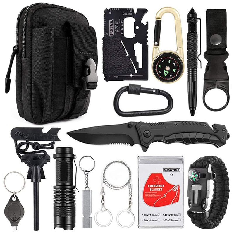 Multi-Function Outdoor Survival Tool – Camping & SOS Gear