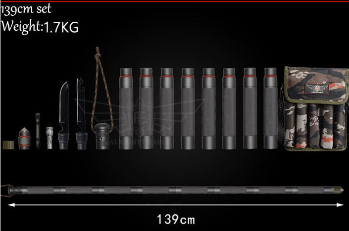 Tactical Alpenstock Walking Stick – Outdoor Hiking & Camping