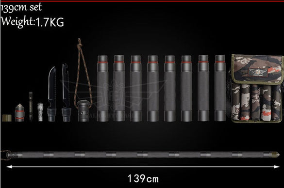 Tactical Alpenstock Walking Stick – Outdoor Hiking & Camping