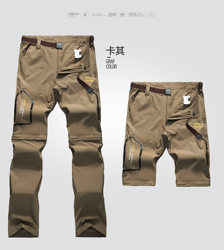 2-in-1 Detachable Hiking Pants – Quick-Dry Summer Shorts