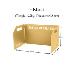 Camping Stove Wind Shield – Folding Outdoor Windproof Plate