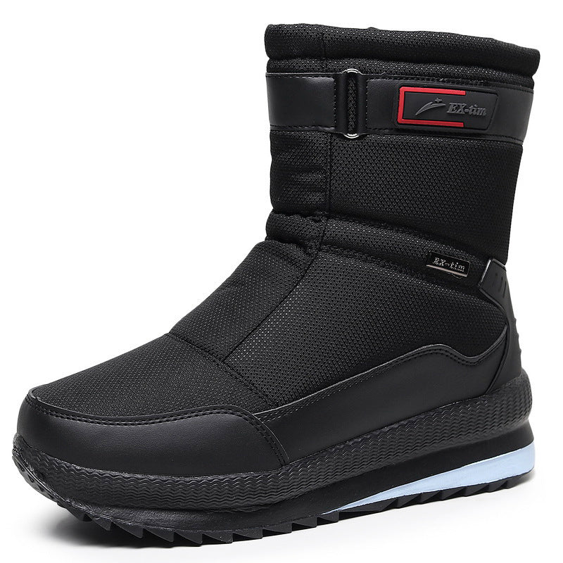 Men’s Waterproof Snow Boots – Fleece-Lined Ski & Hiking Shoes