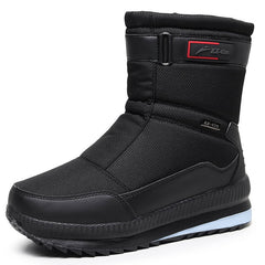 Men’s Waterproof Snow Boots – Fleece-Lined Ski & Hiking Shoes