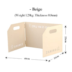 Camping Stove Wind Shield – Folding Outdoor Windproof Plate