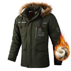 Men’s Casual Hooded Parka – Warm Windproof Autumn/Winter Coat