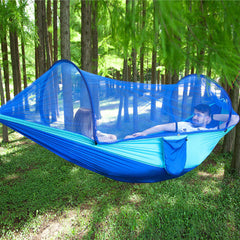 Automatic Quick-Open Hammock with Mosquito Net