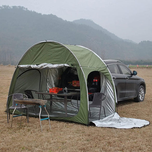 Car Trunk Tent with Canopy – Sun-Resistant Outdoor Camping Shelter