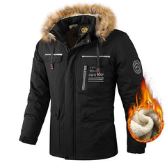 Men’s Casual Hooded Parka – Warm Windproof Autumn/Winter Coat