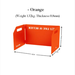 Camping Stove Wind Shield – Folding Outdoor Windproof Plate