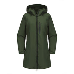 Women’s Waterproof Hooded Windbreaker – Casual Spring/Autumn Coat