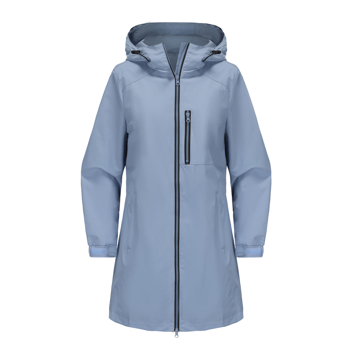 Women’s Waterproof Hooded Windbreaker – Casual Spring/Autumn Coat