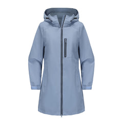 Women’s Waterproof Hooded Windbreaker – Casual Spring/Autumn Coat