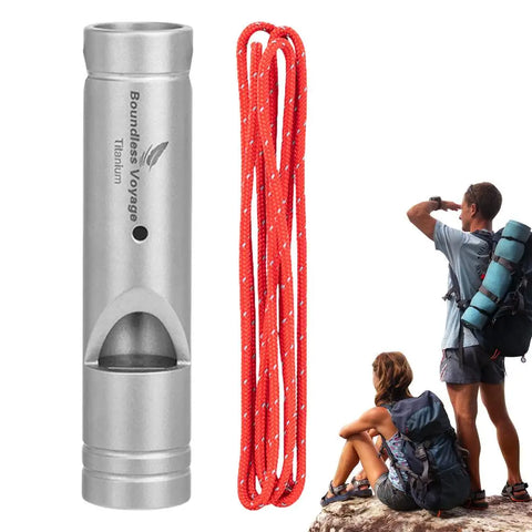 Titanium Survival Whistle – Ultralight Loud Safety Tool