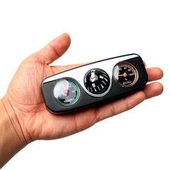 3-in-1 Car Compass, Thermometer & Hygrometer – Dashboard Accessory