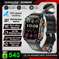 2025 GPS Military Smart Watch – 10ATM Waterproof, BT Call