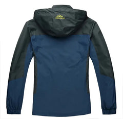 Men’s Waterproof Autumn Hiking Jacket – Hooded Windbreaker