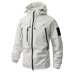 Men’s Autumn Mountain Ski Jacket – Waterproof Hooded Windbreaker