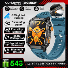 2025 GPS Military Smart Watch – 10ATM Waterproof, BT Call