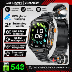2025 GPS Military Smart Watch – 10ATM Waterproof, BT Call