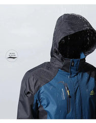 Men’s Waterproof Autumn Hiking Jacket – Hooded Windbreaker
