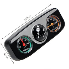 3-in-1 Car Compass, Thermometer & Hygrometer – Dashboard Accessory