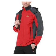 Men’s Waterproof Autumn Hiking Jacket – Hooded Windbreaker