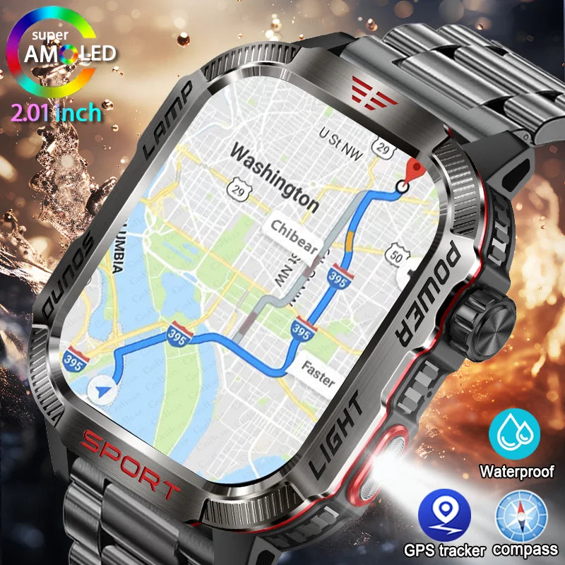 Military GPS Smart Watch – Outdoor Waterproof