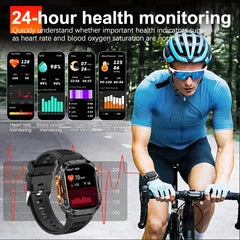 2025 GPS Military Smart Watch – 10ATM Waterproof, BT Call