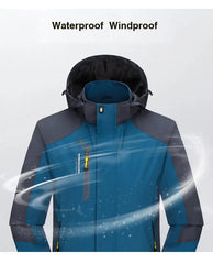 Men’s Waterproof Autumn Hiking Jacket – Hooded Windbreaker