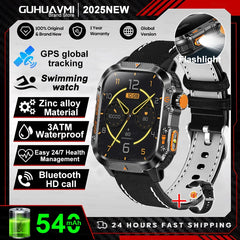 2025 GPS Military Smart Watch – 10ATM Waterproof, BT Call