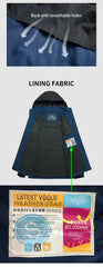 Men’s Waterproof Autumn Hiking Jacket – Hooded Windbreaker