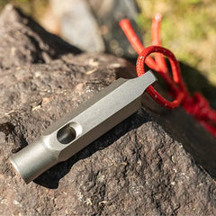 Titanium Survival Whistle – Ultralight Loud Safety Tool