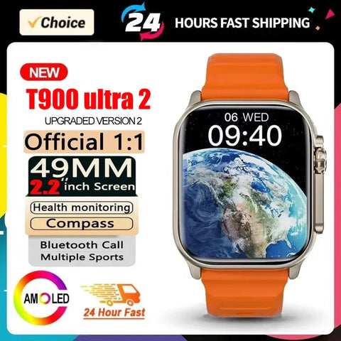 T900 Ultra 2 Smart Watch 49mm – AMOLED NFC Waterproof