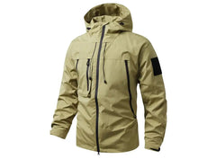 Men’s Autumn Mountain Ski Jacket – Waterproof Hooded Windbreaker