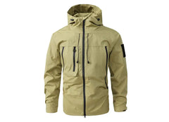 Men’s Autumn Mountain Ski Jacket – Waterproof Hooded Windbreaker