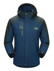 Men’s Waterproof Autumn Hiking Jacket – Hooded Windbreaker