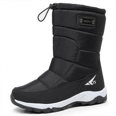 Men’s Waterproof Snow Boots – Fleece-Lined Ski & Hiking Shoes