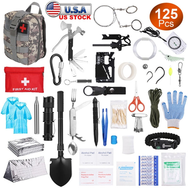 125-in-1 Survival Kit – Professional Camping & Emergency Gear
