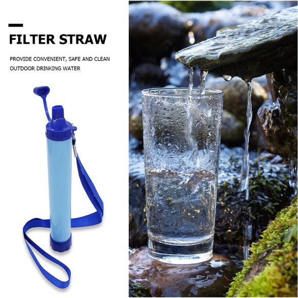 Portable Water Filter Straw – Hiking & Survival Tool
