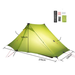 Ultralight Poleless Hiking Tent – 20D Silicon-Coated