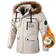 Men’s Casual Hooded Parka – Warm Windproof Autumn/Winter Coat