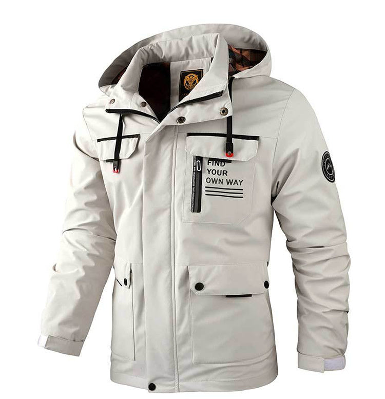 Men’s Casual Hooded Parka – Warm Windproof Autumn/Winter Coat