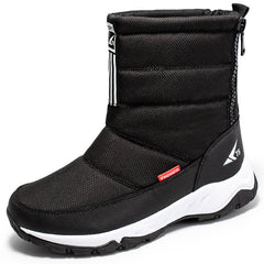 Men’s Waterproof Snow Boots – Fleece-Lined Ski & Hiking Shoes